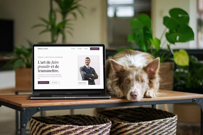 Illustration maintenance site web secteur finance